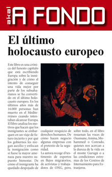 El ltimo holocausto europeo.  Susana Hidalgo Arenas