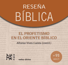 El profetismo en el Oriente bblico.  Alfonso Vives Cuesta