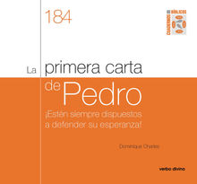 La primera carta de Pedro.  Dominique Charles