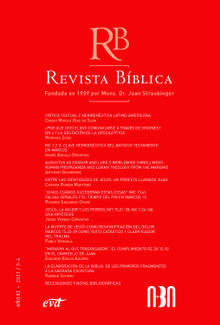 Revista Bblica 2021/3-4 - Ao 83.  Asociacin Bblica Argentina ABA