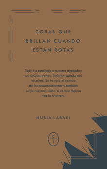 Cosas que brillan cuando estn rotas.  Nuria Labari