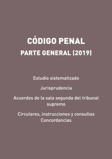 Cdigo Penal. Parte General (2019).  Gorgonio Martnez Atienza