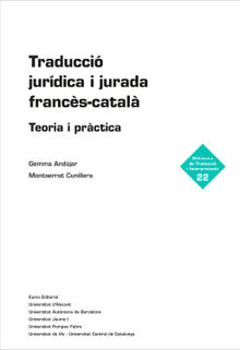 Traducci jurdica i jurada francs-catal.  Montserrat Cunillera