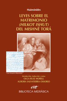 Maimnides: Leyes sobre el matrimonio del Mishn Tor.  Aurora Salvatierra Osorio