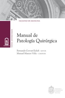 Manual de patologa quirrgica.  Manuel Manzor Vliz