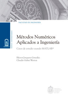 Mtodos numricos aplicados a Ingeniera.  Hctor Jorquera Gonzlez