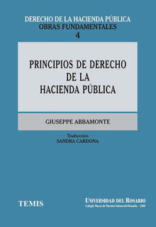 Principios de derecho de la hacienda pblica.  Giuseppe Abbamonte