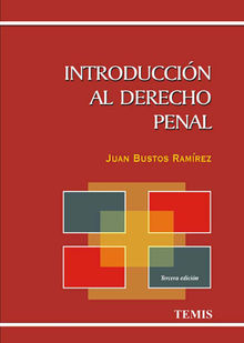Introduccin al derecho penal.  Juan Bustos Ramrez