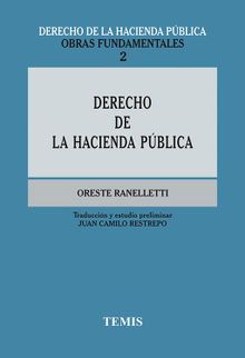 Derecho de la hacienda pblica.  Oreste Ranelletti