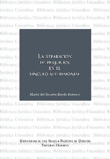 La reparacin de perjuicios en el vnculo matrimonial.  Mara del Socorro Rueda Fonseca