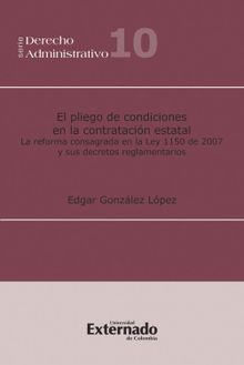 El Pliego de Condiciones en la Contratacin Estatal.  dgar Gonzlez Lpez