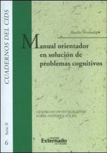 Manual orientador en solucin de problemas cognitivos.  Rosala Montealegre