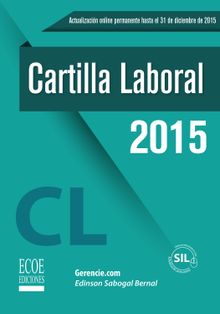 Cartilla laboral 2015.  Edison Sabogal Bernal