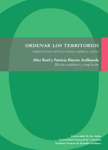 Ordenar los territorios.  Patricia Rincn