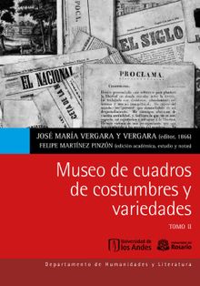 Museo de cuadros de costumbres y variedades Tomo II.  Jos Mara Vergara y Vergara