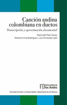 Cancin andina colombiana en duetos.  Martha Enna Rodrguez