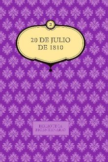 20 de julio de 1810. No. 2..  Ana Cecilia Calle