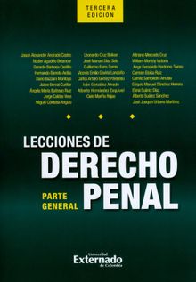 Lecciones de derecho penal: parte general. Tercera edicin.  Miguel Crdoba Angulo