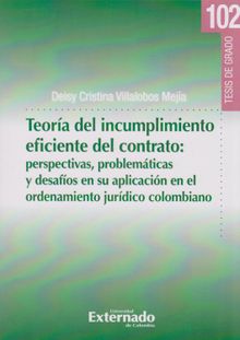 Teora del Incumplimiento Eficiente del Contrato:.  Deisy Cristina Villalobos Meja