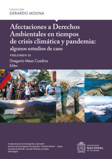 Afectaciones a Derechos Ambientales en tiempos de crisis climtica y pandemia: algunos estudios de caso, volumen II.  Gregorio Mesa Cuadros