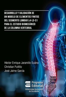 Desarrollo y validacin de un modelo de elementos finitos del segmento lumbar L4-L5-S1 para estudio biomecnico de la columna vertebral.  Cristhian Pluttlitz