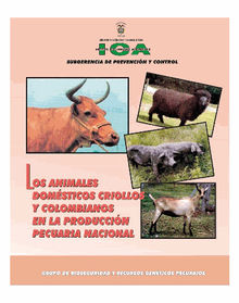 Los animales domsticos criollos y colombianos en la produccin pecuaria nacional.  Hector nzola