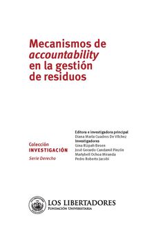 Mecanismos de accountability en la gestin de residuos.  Diana Mara Cuadros De Vlchez