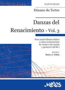 Danzas del renacimiento Vol 3.  Etienne du Tertre