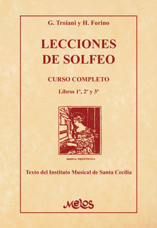 Lecciones de solfeo .  Gaetano Troiani