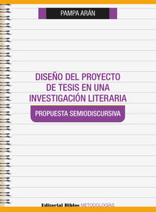 Diseo del proyecto de tesis en una investigacin literaria.  Pampa Arn