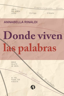 Donde viven las palabras.  Annabella Rinaldi