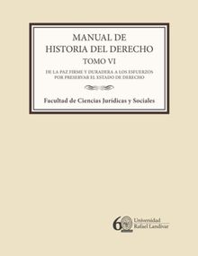 Manual de historia del derecho. Tomo VI.  Mara Luz Vigil Herrera