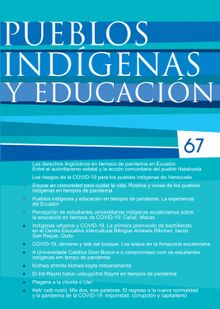 Pueblos indgenas y educacin No. 67.  Ruth Moya