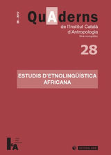 REVISTA QUADERNS DE L'INSTITUT CATAL D'ANTROPOLOGIA N 28