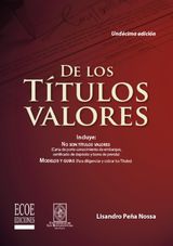 DE LOS TTULOS VALORES