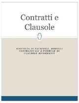 CONTRATTI E CLAUSOLE