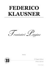 FEDERICO KLAUSNER
TRENTATR PAGINE (POESIA)