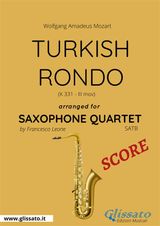 TURKISH RONDO - SAXOPHONE QUARTET SCORE