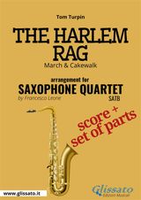 THE HARLEM RAG - SAXOPHONE QUARTET SCORE & PARTS