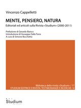 MENTE, PENSIERO, NATURA
BIBLIOTECA DELLA RIVISTA STUDIUM