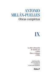 MILLN-PUELLES. IX. OBRAS COMPLETAS
OBRAS COMPLETAS DE ANTONIO MILLN-PUELLES