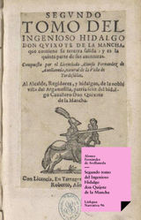 SEGUNDO TOMO DEL INGENIOSO HIDALGO DON QUIJOTE DE LA MANCHA
NARRATIVA