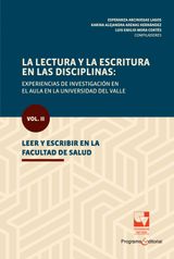 LA LECTURA Y LA ESCRITURA EN LAS DISCIPLINAS: EXPERIENCIAS DE INVESTIGACIN EN EL AULA EN LA UNIVERSIDAD DEL VALLE.
EDUCACIN Y PEDAGOGA