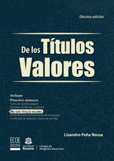 DE LOS TTULOS VALORES - 10MA EDICIN