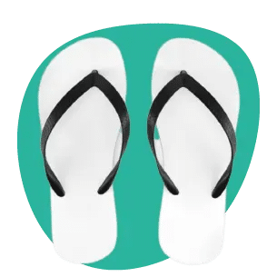 POD COMPANIES WEB TO PRINT Flip Flops