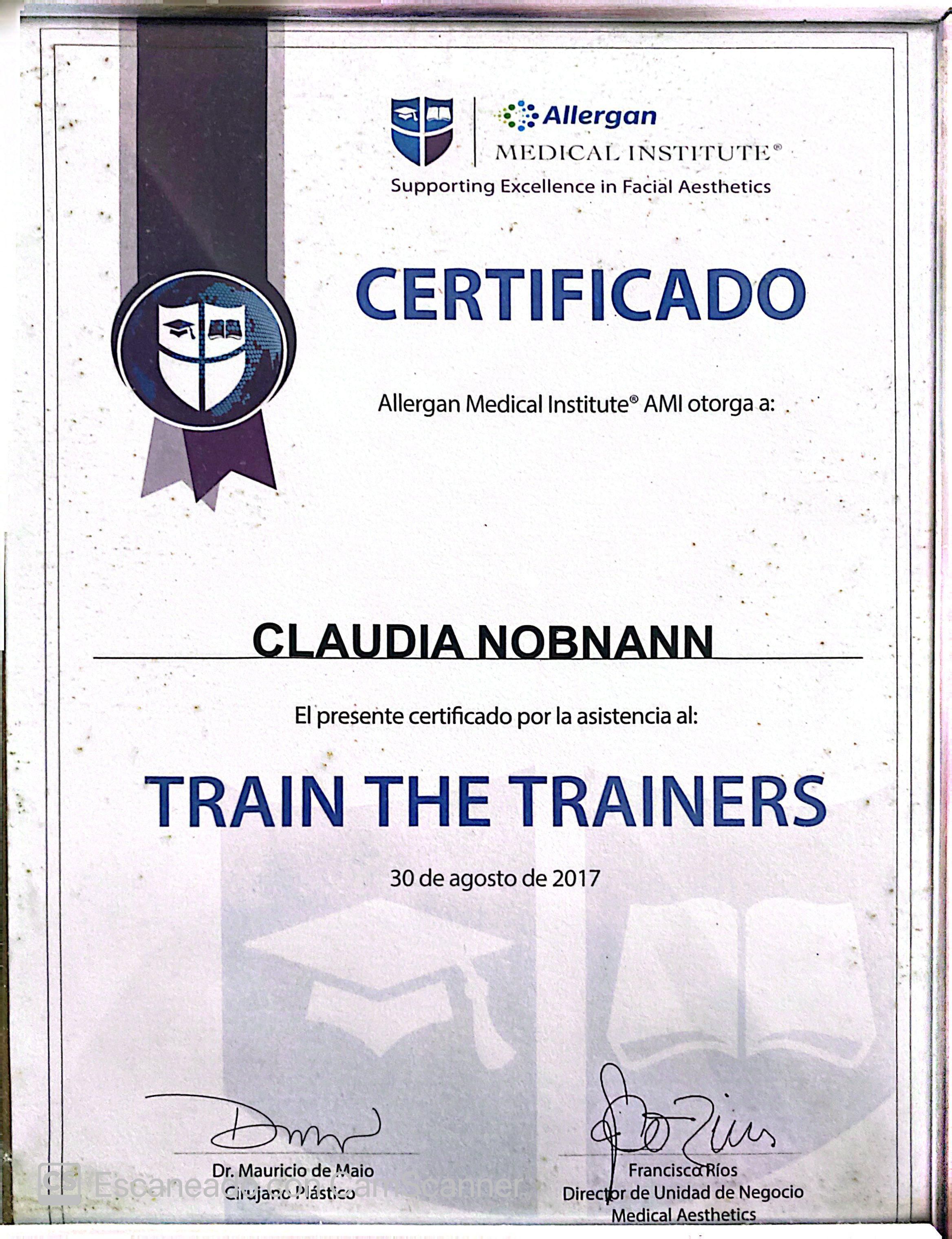 Allergan Faculty Speaker Certificate