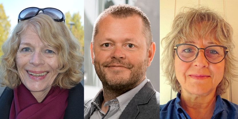 Hvorfor slutter Lærerne? Gjester er (fra venstre) Kari Smith (professor ved institutt for lærerutdanning ved NTNU), Steinar Strømsli (fylkesleder for Utdanningsforbundet i Vestland) og Berit Kjeldsberg (lærer ved Tromsdalen videregående skole i Tromsø). Foto av Kari Smith: Vibeke Ann Pettersen/NTNU