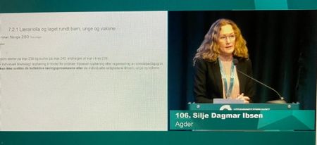Silje Dagmar Ibsen på landsmøtets talerstol