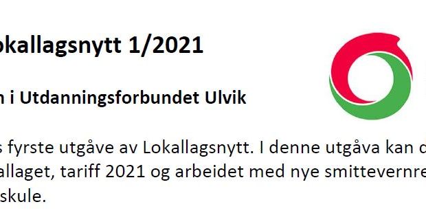 Lokallagsnytt 1/2021