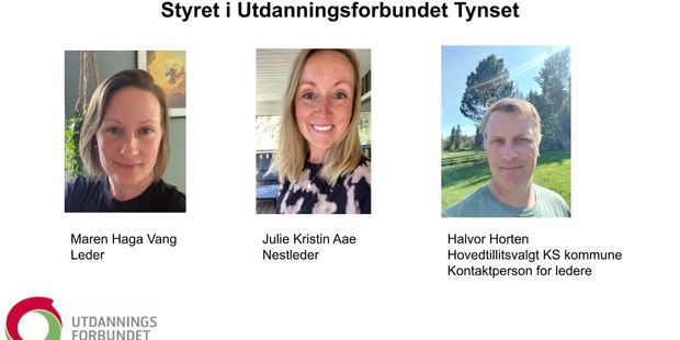 Styret i Utdanningsforbundet Tynset